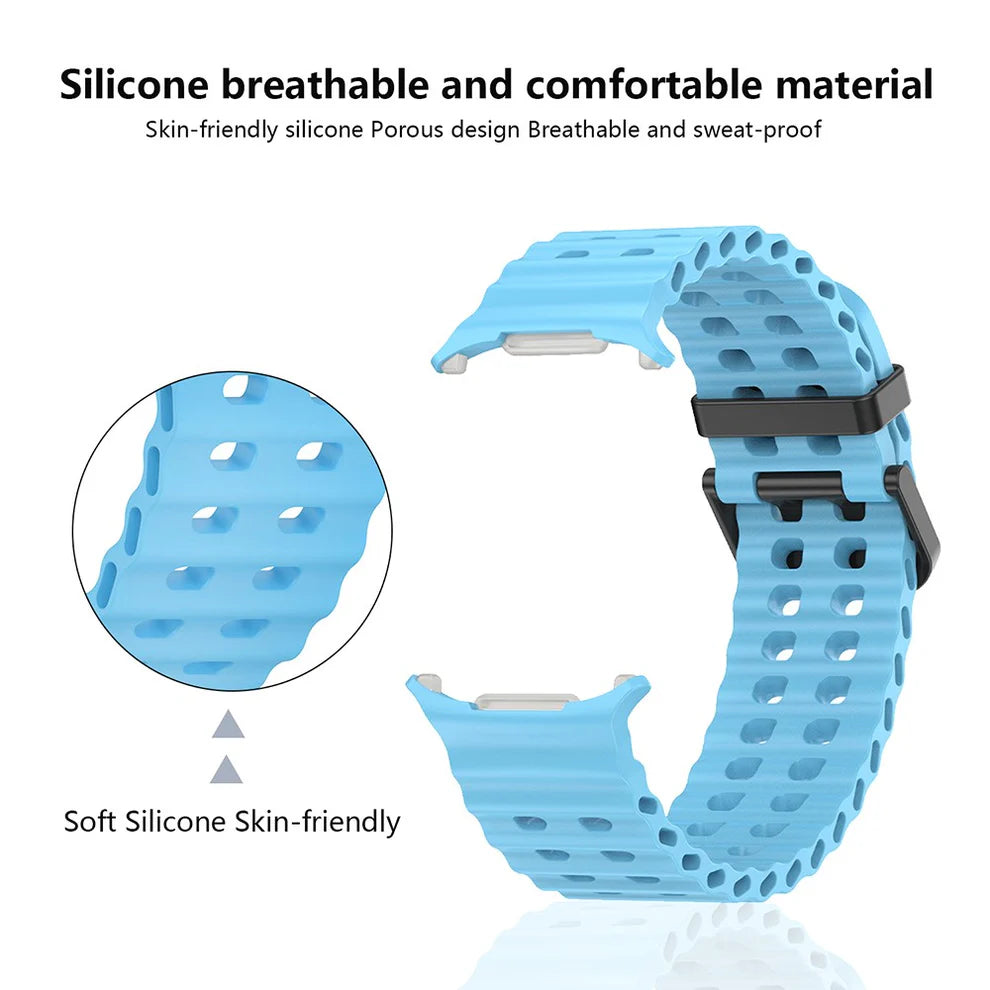 Soft Silicone Bracelet Strap for Samsung Galaxy Watch Ultra 47mm – Sport & Everyday Use
