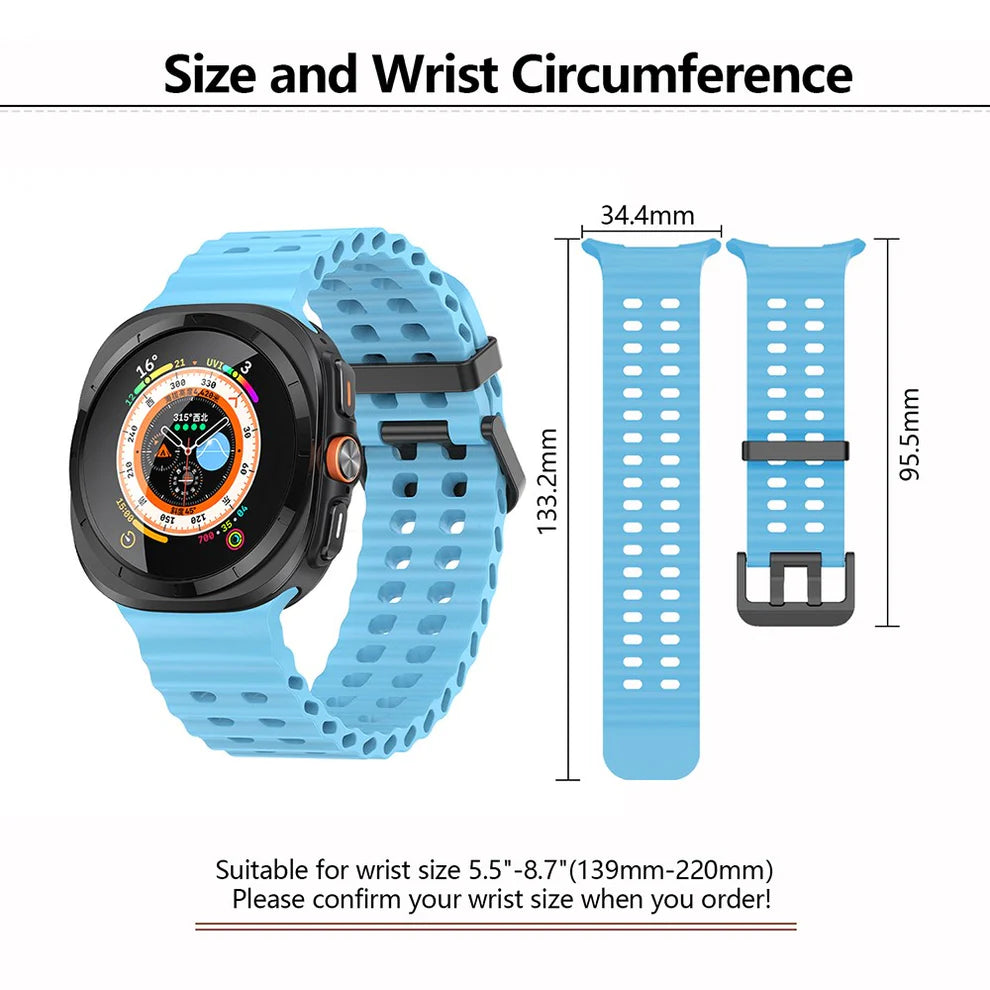 Soft Silicone Bracelet Strap for Samsung Galaxy Watch Ultra 47mm – Sport & Everyday Use