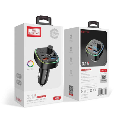 Earldom ET-M84 Bluetooth FM Transmitter Car Charger