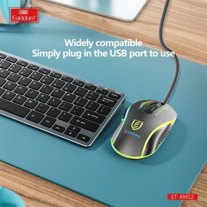 Earldom KM12 Wired RGB Gaming Mouse