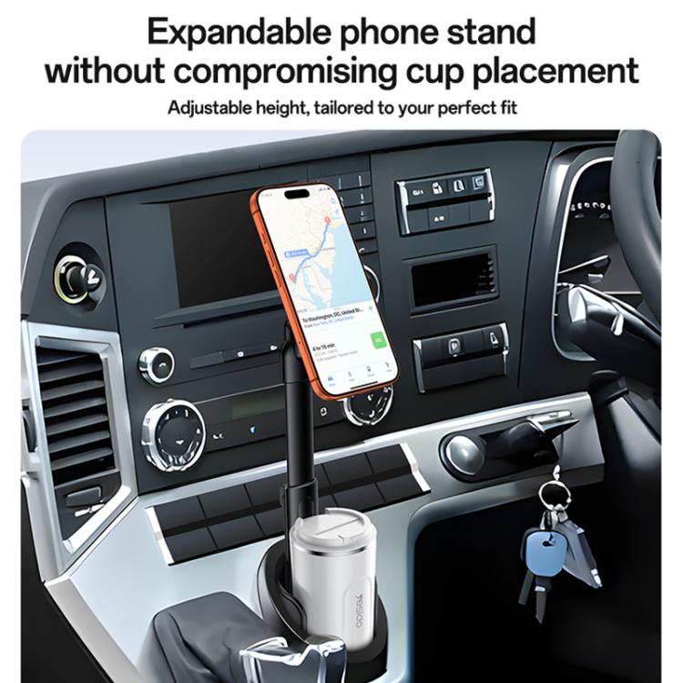 Yesido C230 Magnetic Car Mount Cup Holder Base with Card Slot – Black