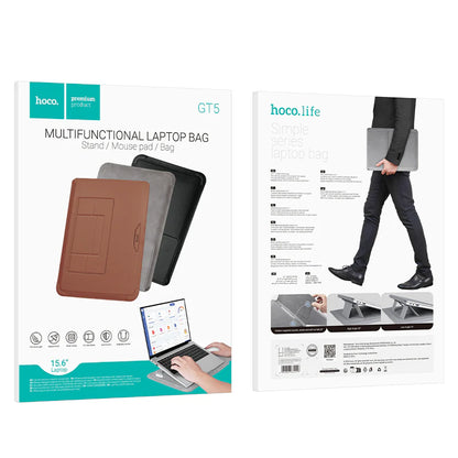 HOCO Multifunctional Laptop Bag with Built-in Stand & Mousepad – Fits 14" & 15.6" Laptops, Portable Work & Travel Bag