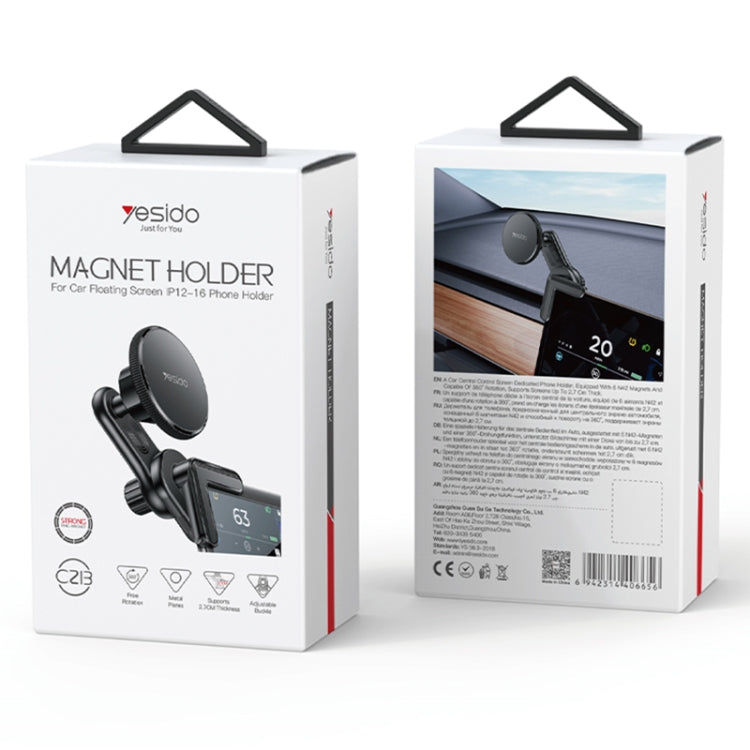 YESIDO C213 MagSafe Clip-On Car Mount for Floating Screens