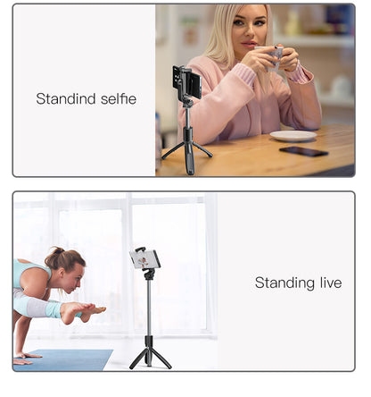 SF11 Flexible 5 Part Telescopic Triple Phone Holder Selfie Stick