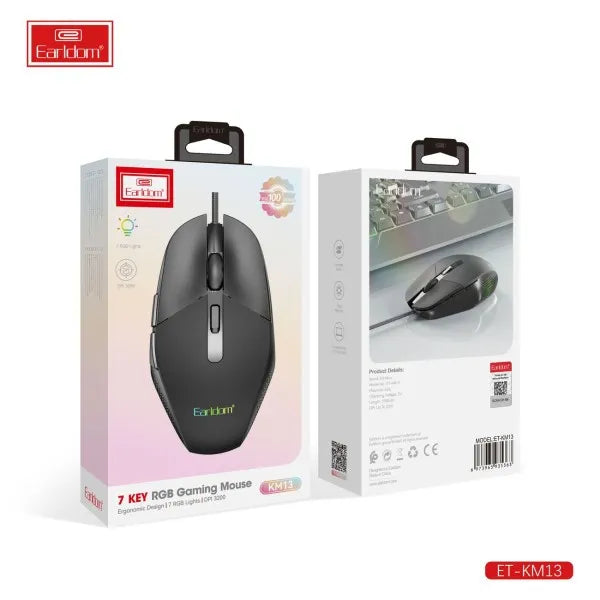 Earldom KM13 RGB Gaming Mouse 3200DPI