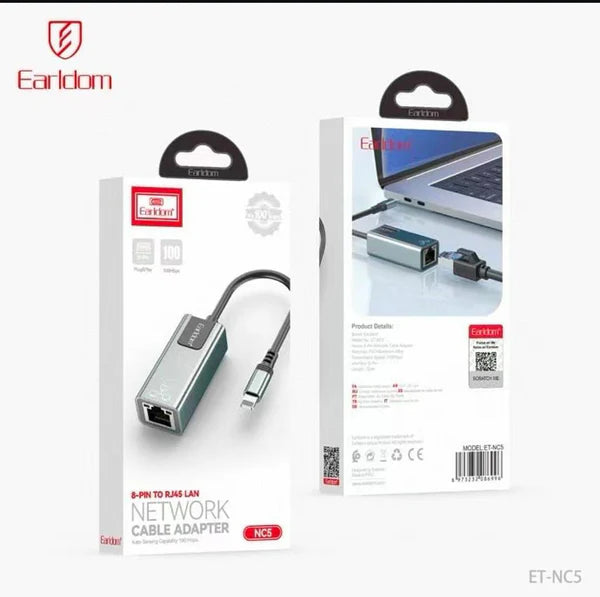 Earldom NC5 Lightning to RJ45 Adapter