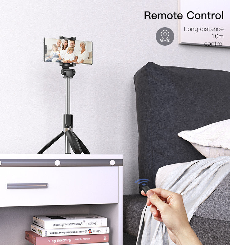 SF11 Flexible 5 Part Telescopic Triple Phone Holder Selfie Stick
