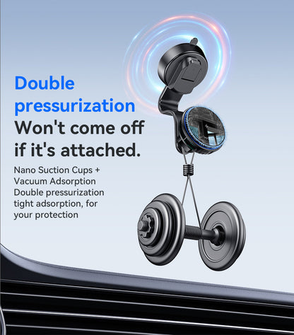 Yesido C311 Semiconductor Cooling Dual Ambient Lighting 15W Fast Charging Wireless Charger Car Phone Holder