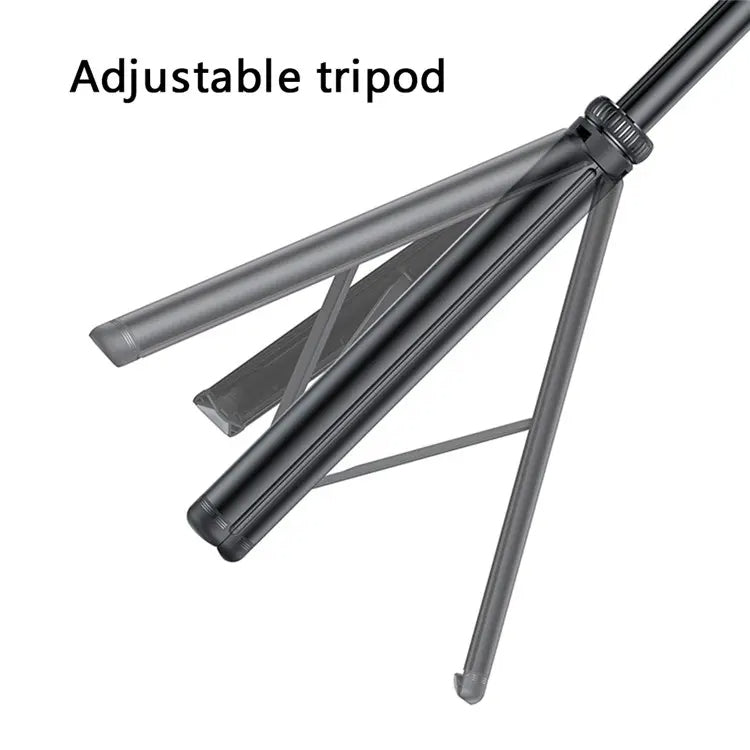 YESIDO SF17 Metal Selfie Stick Tripod with Remote – Retractable Phone & Camera Stand (Black)