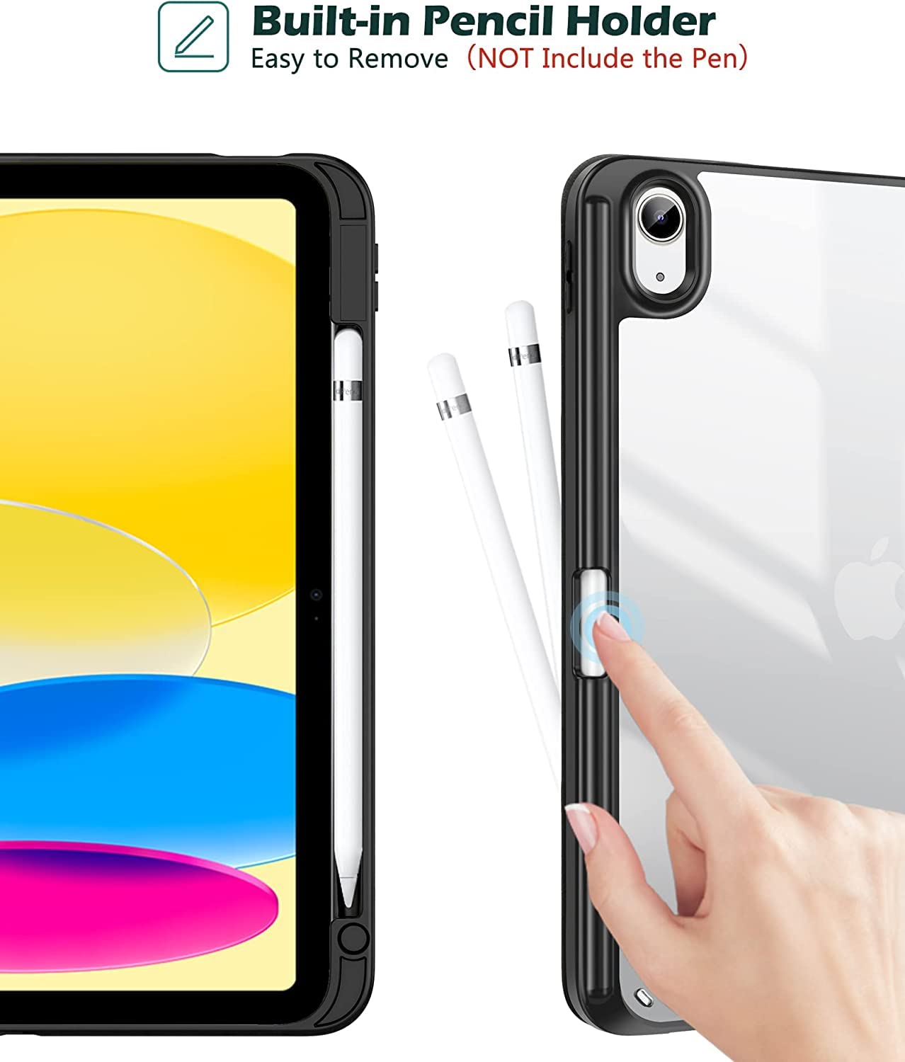 Smart Case with Pen Slot Folding Cover for iPad 10th Generation (10.9", 2022) / iPad 11th Generation (10.9", 2025, A16)