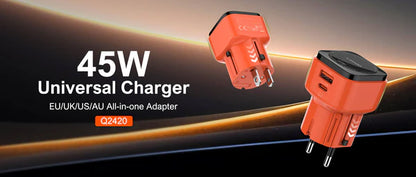 Ldnio Q2420 45W Ultra-Fast Charging Global Universal Adapter Charger