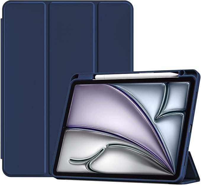 Smart Case for iPad Air 11-inch M4 (2026, 8th Gen) / M3 (2025) / M2 (2024) & 10.9 Inch iPad Air 5th (2022) & 4th (2020) – Protective Hard Back Cover with Auto Sleep/Wake