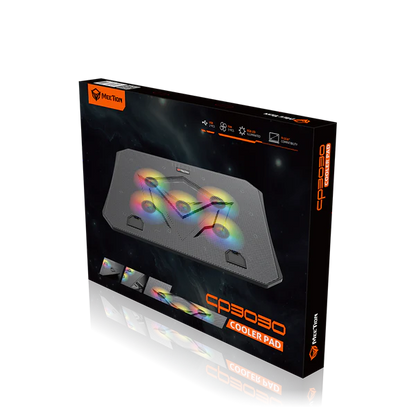 Meetion CP3030 RGB Laptop Cooling Pad 4-Level Adjustable Stand