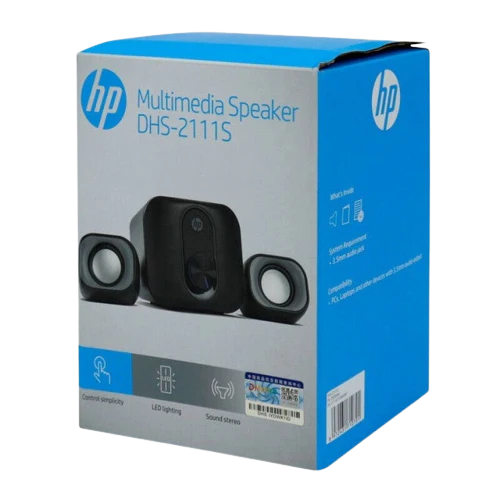 HP DHS-2111S Wired Multimedia USB Speaker 3.5mm 360° Sound