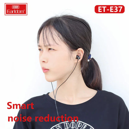 Earldom E37 Comfortable In-Ear Headphones – Black