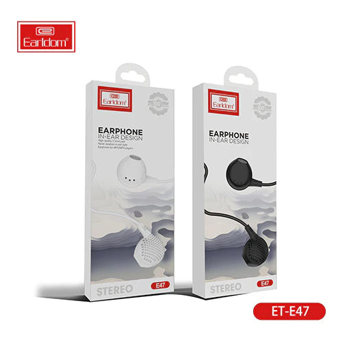 Earldom E47 3.5mm In-Ear Wired Earphones with Mic – Black