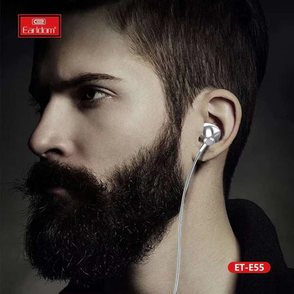 Earldom E55 3.5mm Universal Wired Earbuds – White