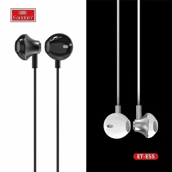 Earldom E55 3.5mm Universal Wired Earbuds – White