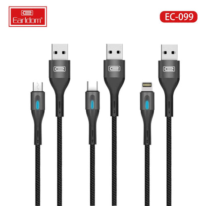 Earldom® EC099 Soft Nylon Wave Cable 1M (Black)