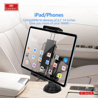 Earldom Car Cup Holder Stand for Mobile & Tablet 4.7"–13" – EH279