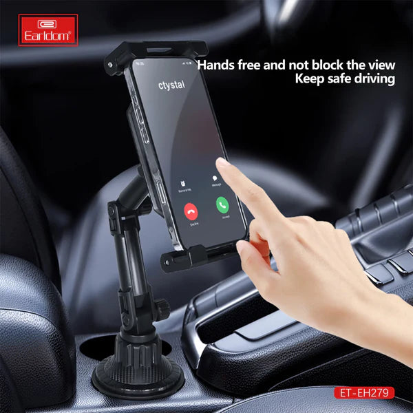 Earldom Car Cup Holder Stand for Mobile & Tablet 4.7"–13" – EH279