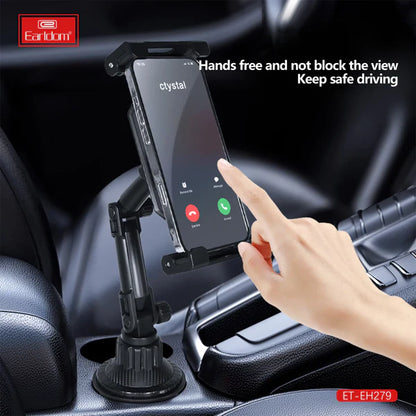 Earldom Car Cup Holder Stand for Mobile & Tablet 4.7"–13" – EH279