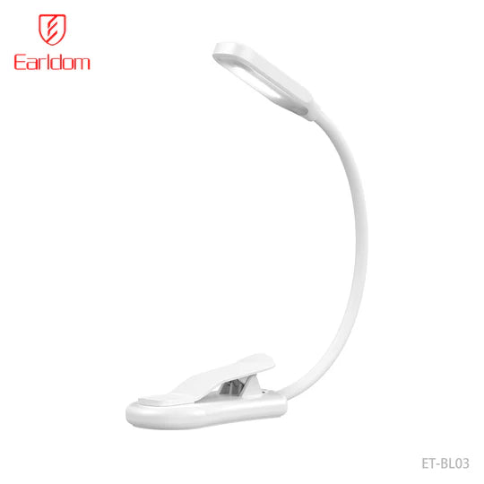 Earldom Portable LED Book Light with Clip