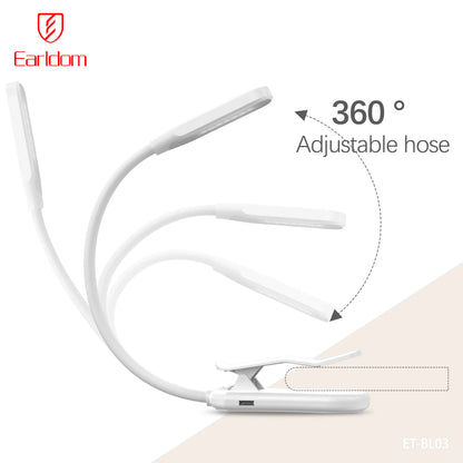 Earldom Portable LED Book Light with Clip
