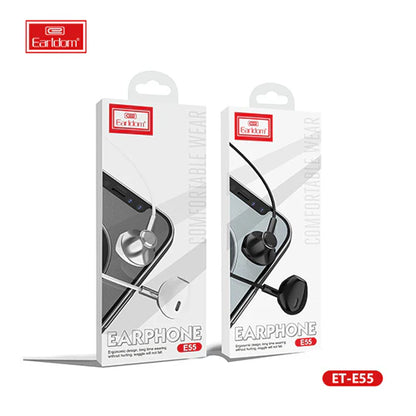 Earldom E55 3.5mm Universal Wired Earbuds – White