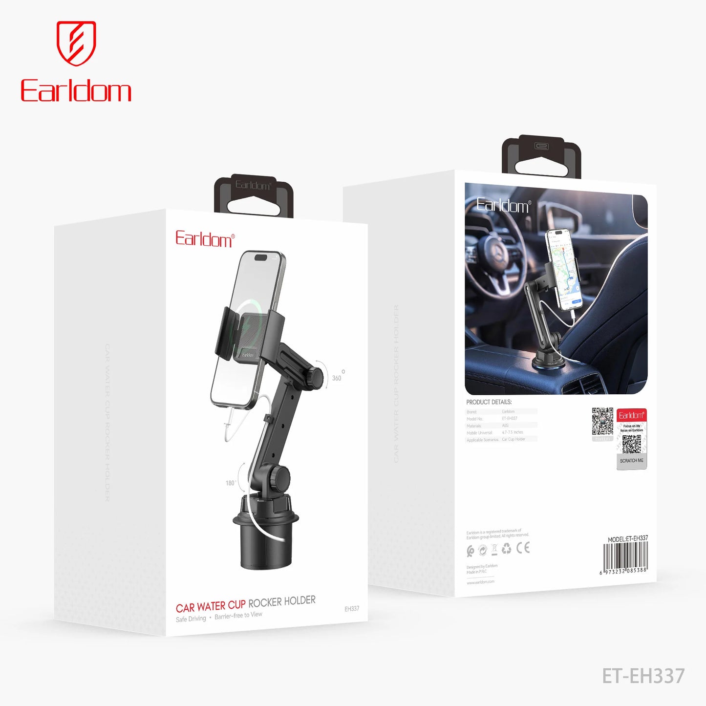 Earldom EH337 Car Cup Holder Phone Mount