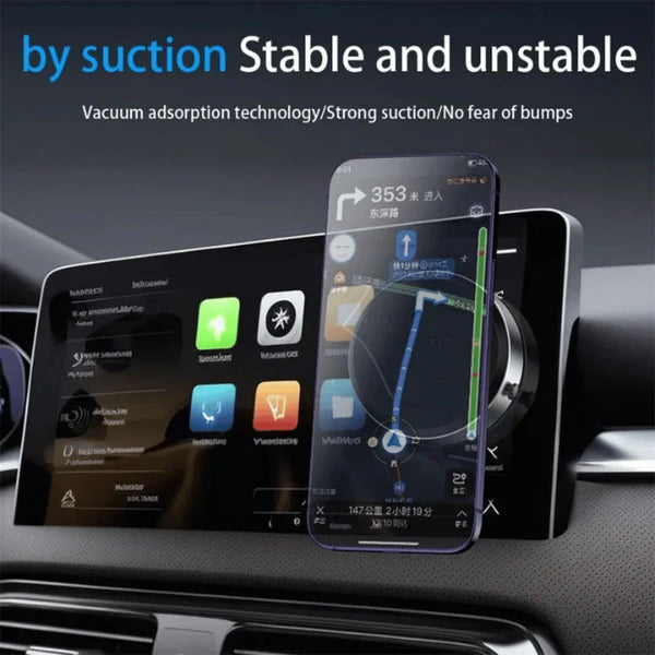 Universal 360° Rotating Magnetic Phone Holder with Vacuum Suction Cup
