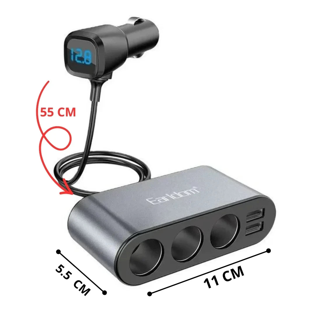 Earldom 120W Dual USB Car Charger ET-CS2