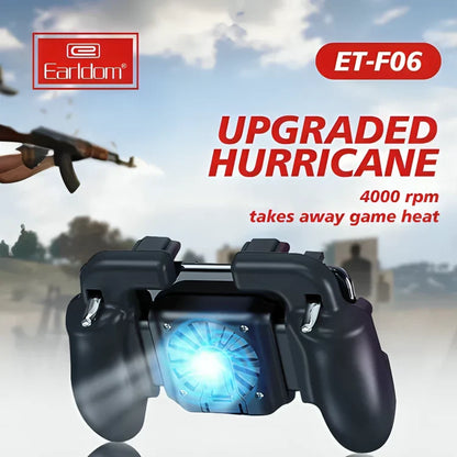 Mobile Gamepad Controller with Cooling Fan Wireless Gaming Kuwait - Earldom F06