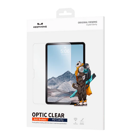KEEPHONE Optic Clear Protective Glass for iPad 11 Air & 11 Pro (2024) and iPad 13 Air & 13 Pro (2024)