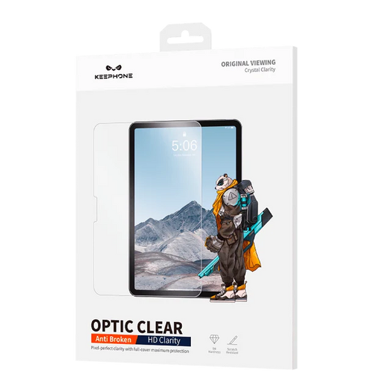 KEEPHONE Optic Clear Protective Glass for iPad 11 Air & 11 Pro (2024) and iPad 13 Air & 13 Pro (2024)
