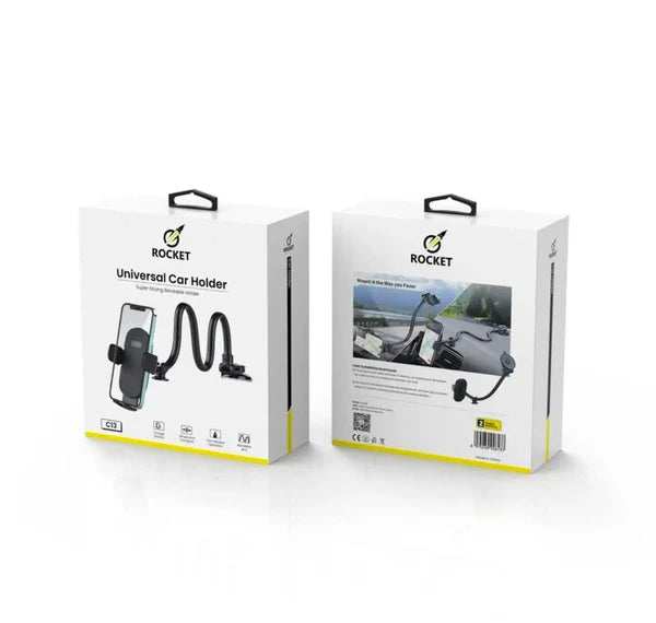 Rocket C13 Universal Car Mount – Super Strong Bendable Phone Holder