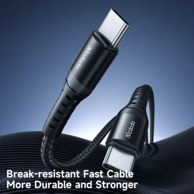 Mcdodo CA-564 USB-C to USB-C Cable – Premium Reinforced Fast Charging