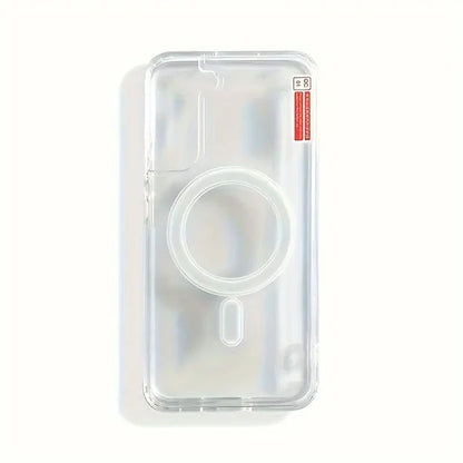MagSafe Clear Magnetic Case – Shockproof Acrylic Cover for iPhone & Samsung