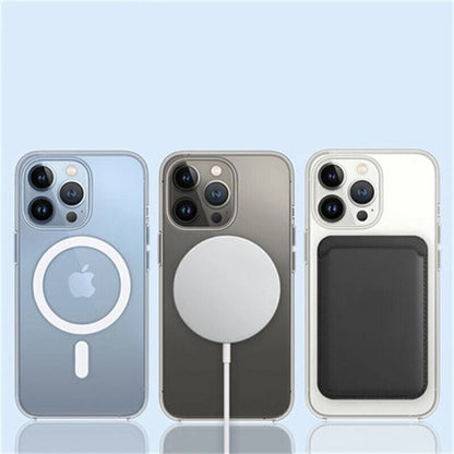MagSafe Clear Magnetic Case – Shockproof Acrylic Cover for iPhone & Samsung