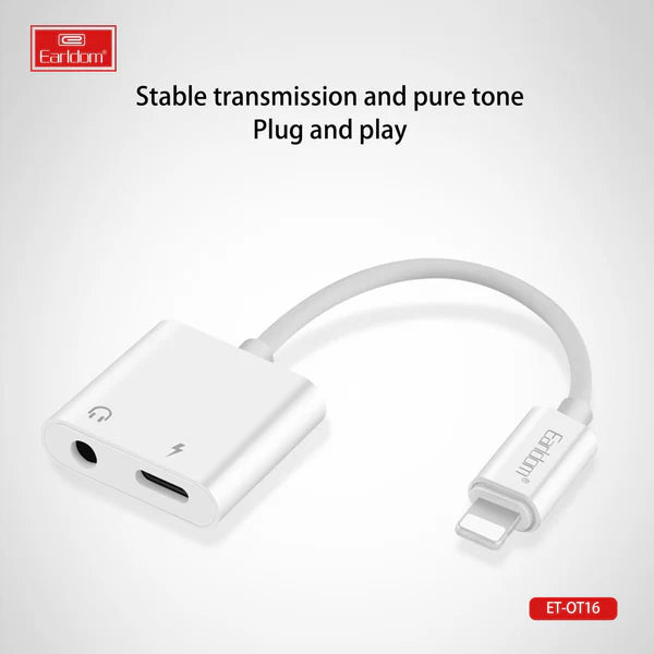 Earldom ET-OT16 iPhone Audio & Charging Converter