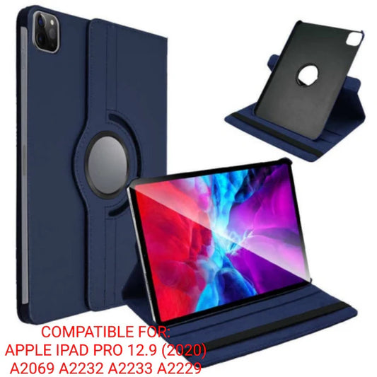 360 Rotating Case PU Leather Case for Apple iPad Pro 12.9 4th/5th/6th Gen 2020/2021/2022 A2069 / A2229 / A2232 / A2233 / A2378 / A2379 / A2461 / A2462 / A2436 / A2764 / A2766 / A2437 / A2765