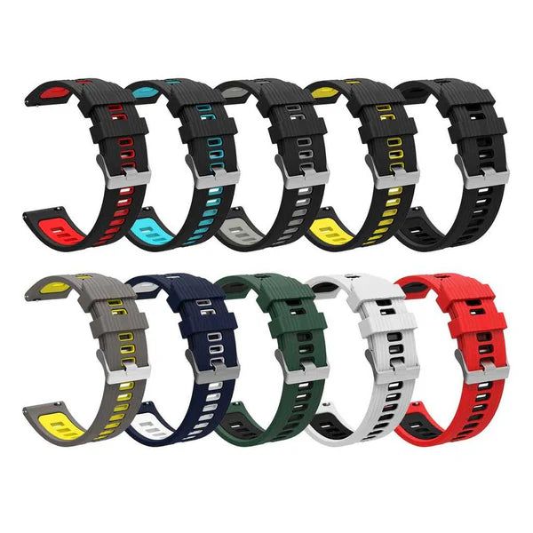 22mm Wristband for Huawei Samsung Band Silicone Strap Replacement Bracelet 2 Color Watchband