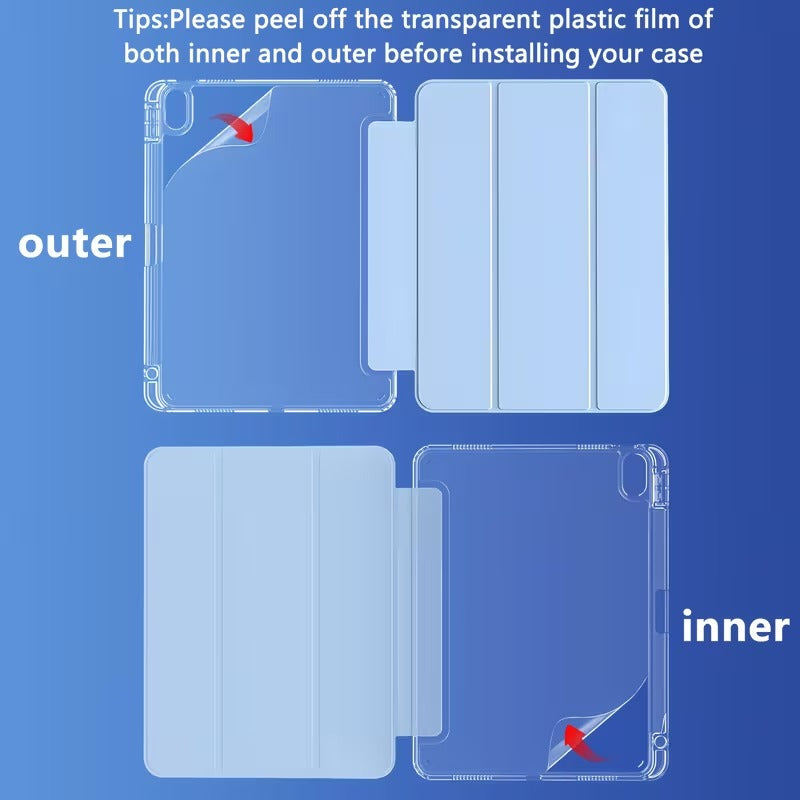 Smart Case with Pen Slot Folding Cover for iPad 10th Generation (10.9", 2022) / iPad 11th Generation (10.9", 2025, A16)