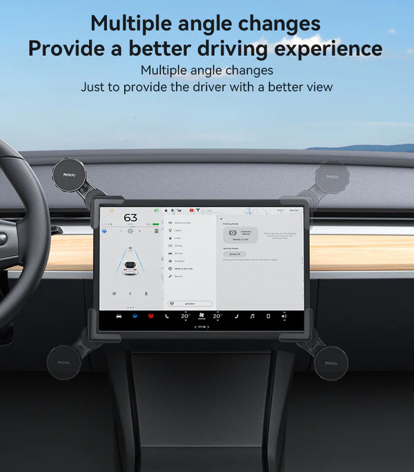 Yesido 360° Adjustable Car Phone Holder with Built-in Base Locking Knob, Floating Screen Snap-on Magnet - C212