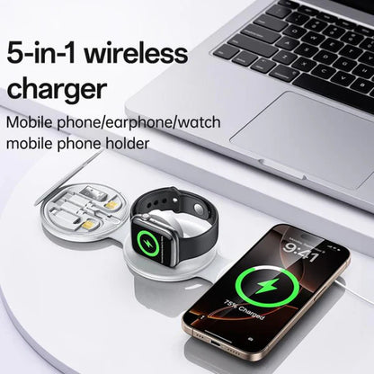 Yesido 5 in 1 Foldable Wireless Charger for Phone / Watch / Earphone DS29