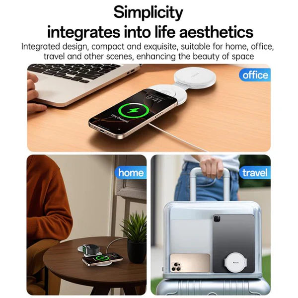 Yesido 5 in 1 Foldable Wireless Charger for Phone / Watch / Earphone DS29