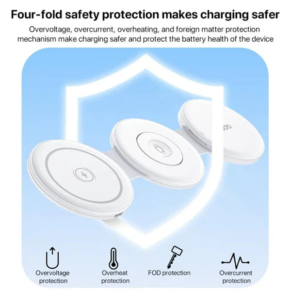 Yesido 5 in 1 Foldable Wireless Charger for Phone / Watch / Earphone DS29