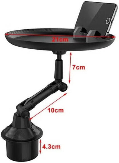 Earldom EH168 Car Tray Holder – Adjustable & Rotatable Multipurpose Car Table (Black)