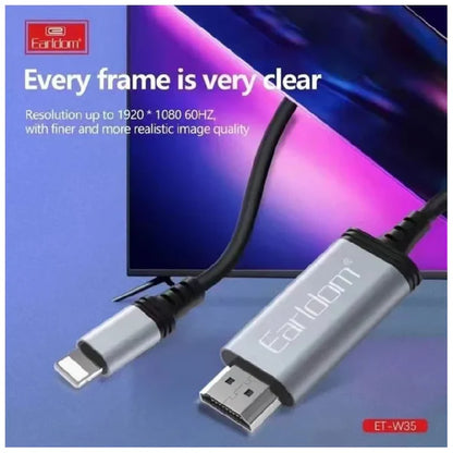 Earldom W35 Cable HDTV to 8-Pin Lightning Adapter