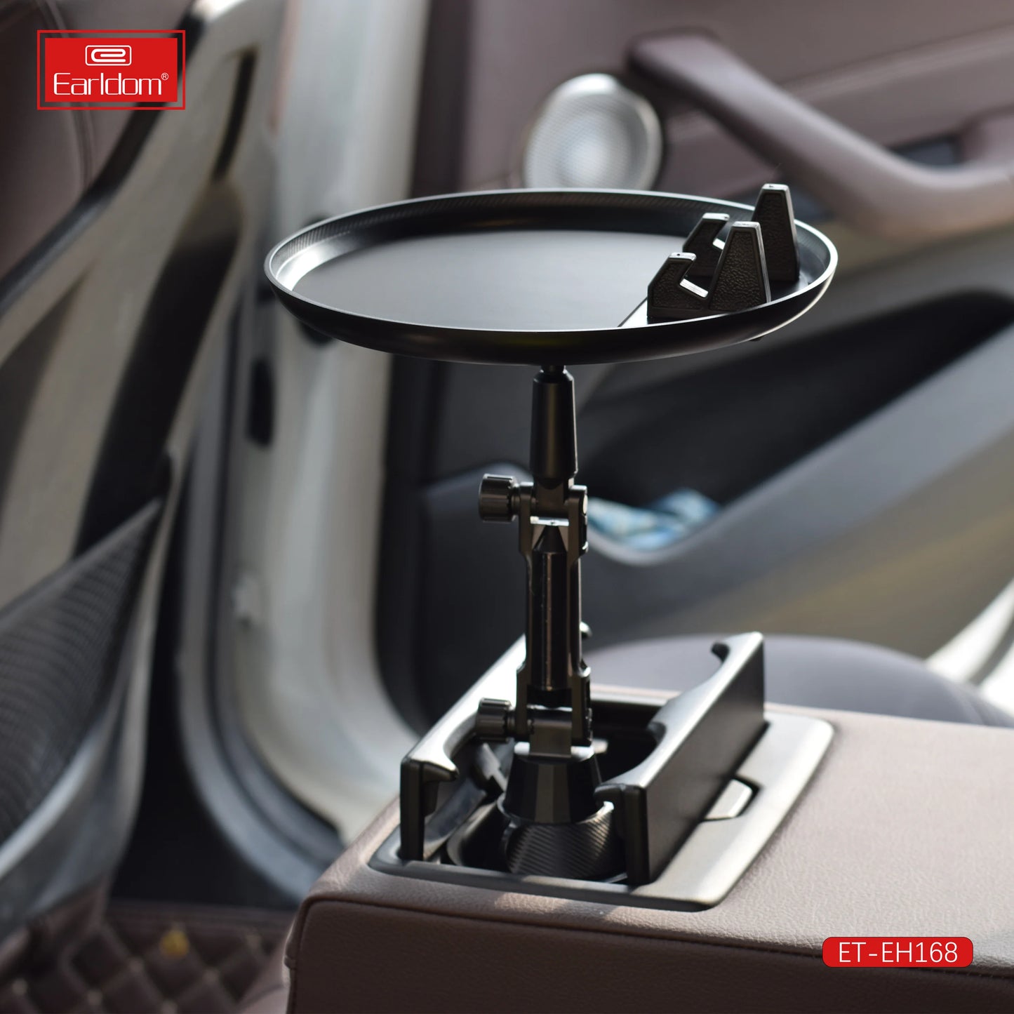 Earldom EH168 Car Tray Holder – Adjustable & Rotatable Multipurpose Car Table (Black)